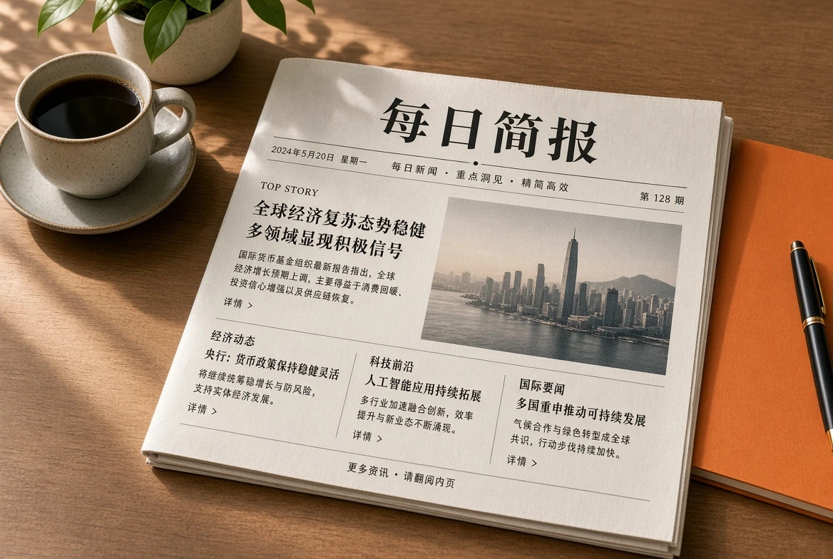 早间简报插图